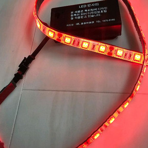 코리아테크 9V 배터리 LED 반사띠