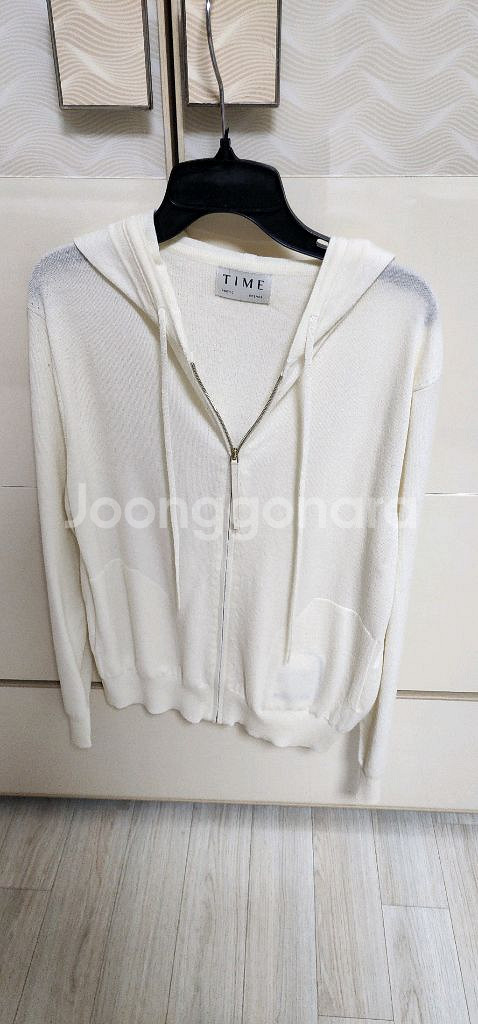타임 TIME) 새상품~ 캐시미어 100%.후드집업--12
