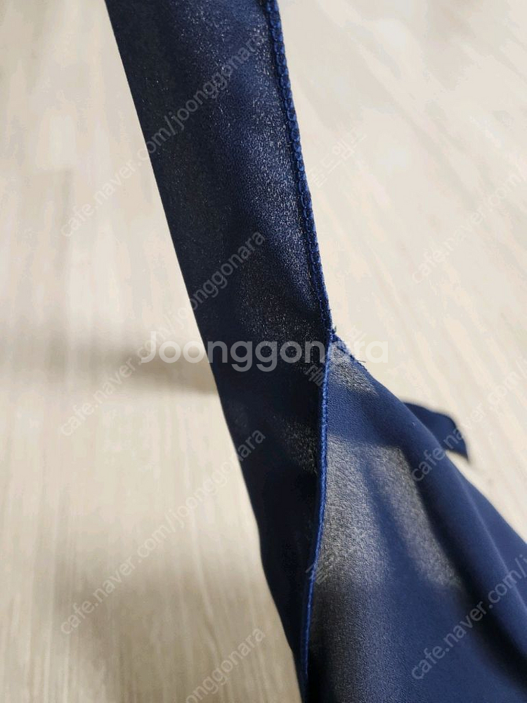 [새제품]이화국악사 도비깔깔이 곤색 한국무용 쉬폰치마--3