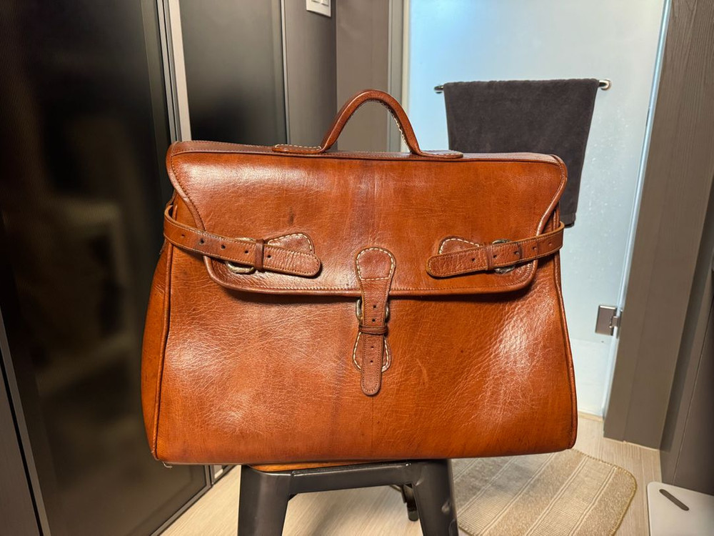 [유럽 빈티지] 리얼 레더 여행 가방(상당히 큼 주의.--1
