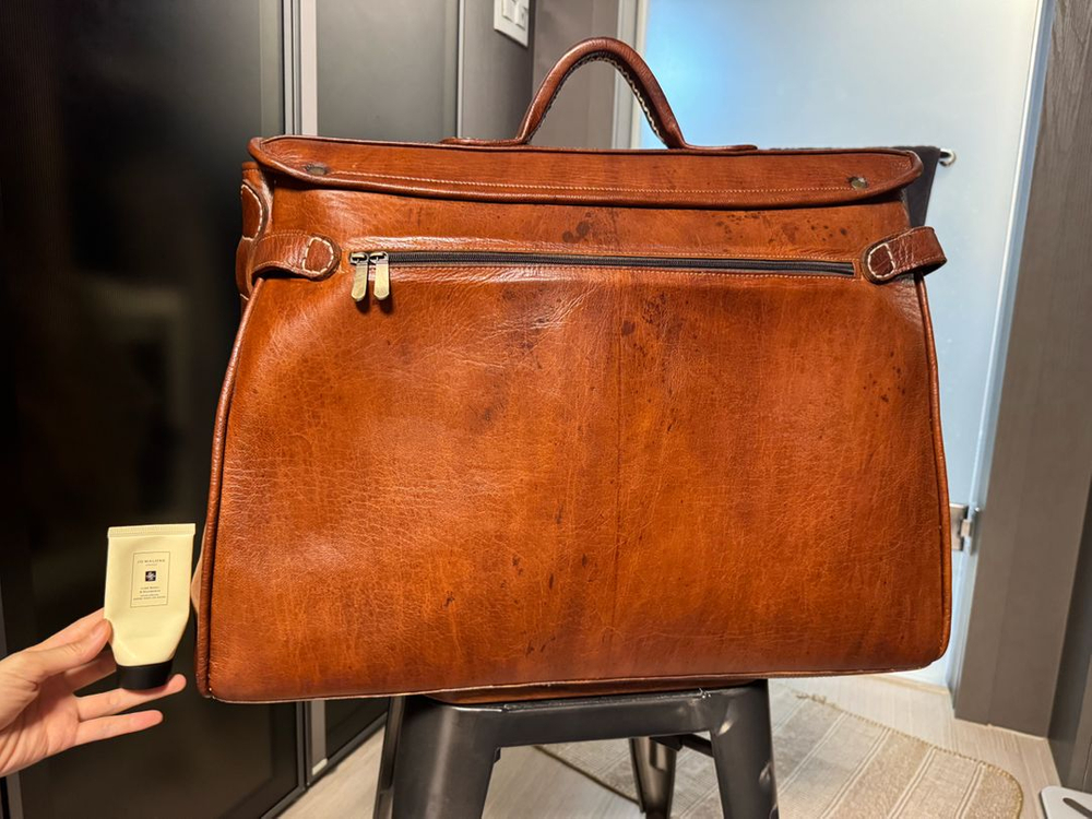 [유럽 빈티지] 리얼 레더 여행 가방(상당히 큼 주의.--3