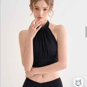 핫한 폴웨어 샤론 홀터 세트 탑s 숏츠m