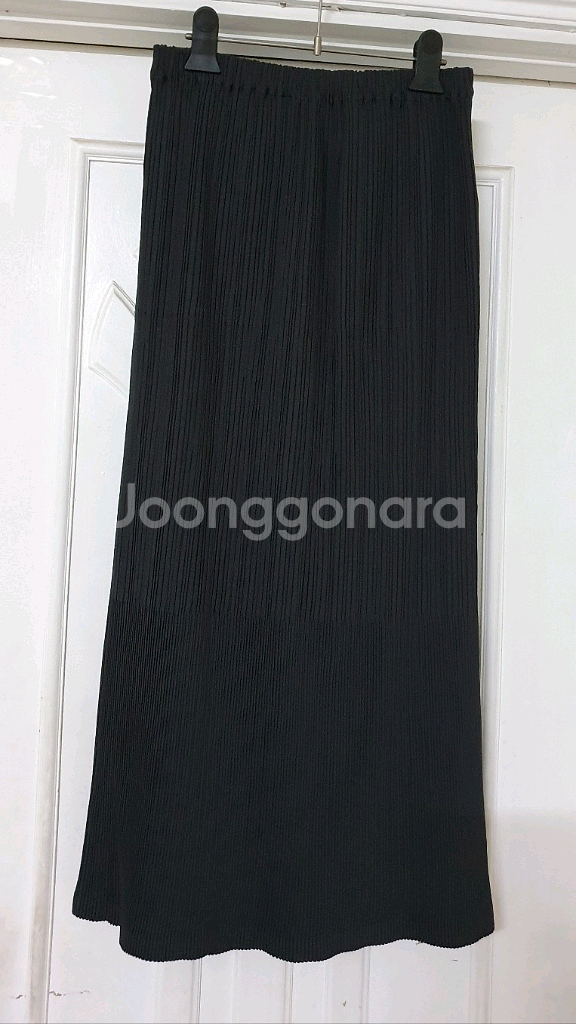 정품 이세이미야케 플리츠플리즈 해칭플리츠 롱스커트--1