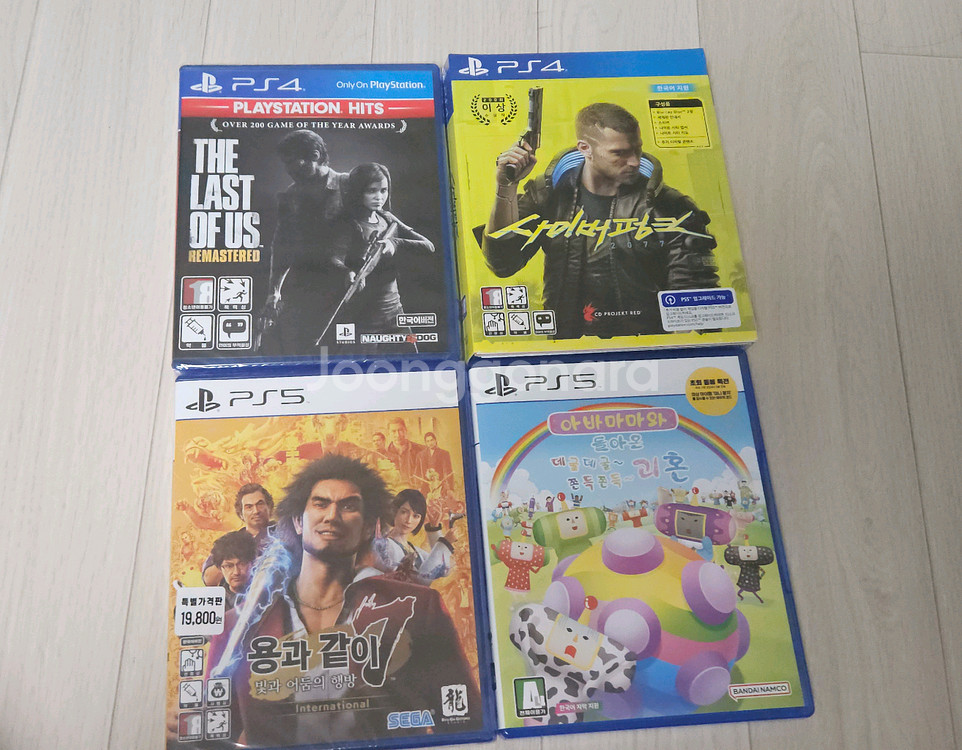 ps4,ps5 미개봉 게임 각 1.5--0