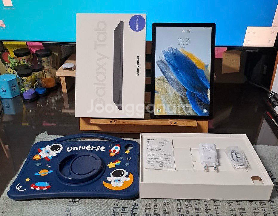 갤럭시탭 A8 그레이 64GB 셀룰러 풀박--0