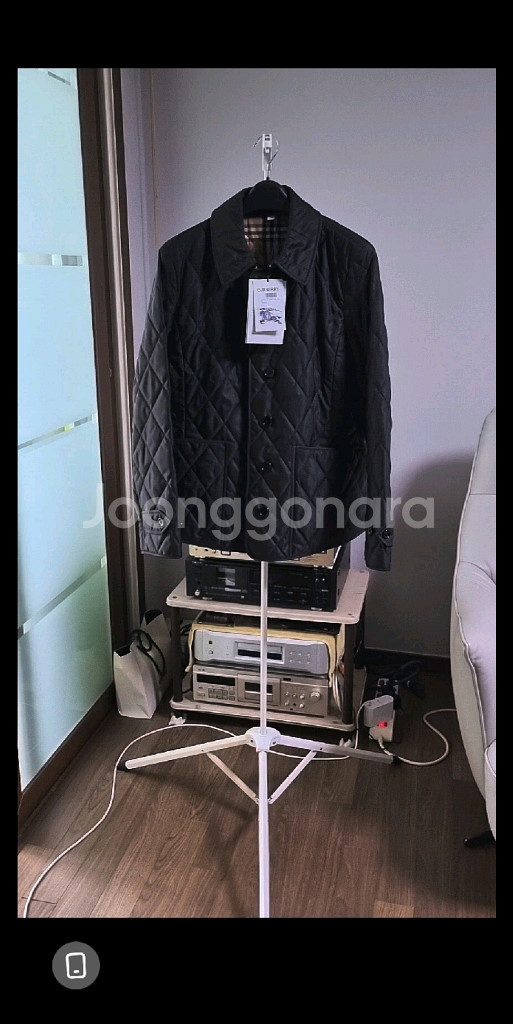 버버리 퀼팅재킷 XL77~77반--6