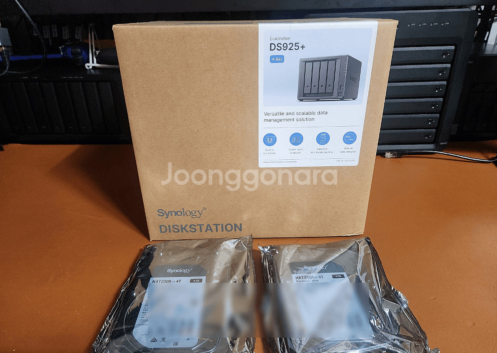 시놀로지DS925+ 정품 시놀로지 HDD 8TB--0