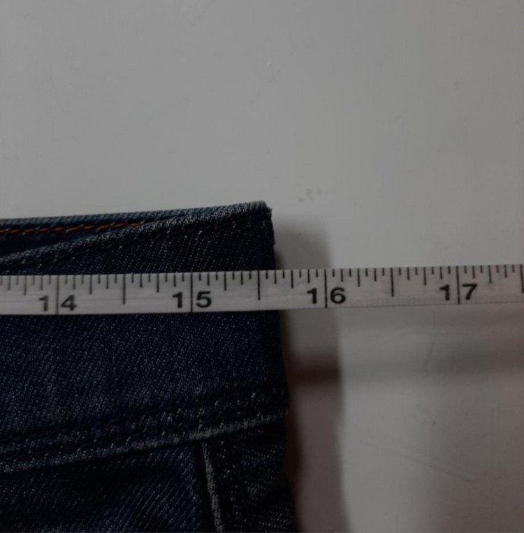 31)휴고보스 가죽패치 워싱 데님 생지 일자 명품청바지 이미지