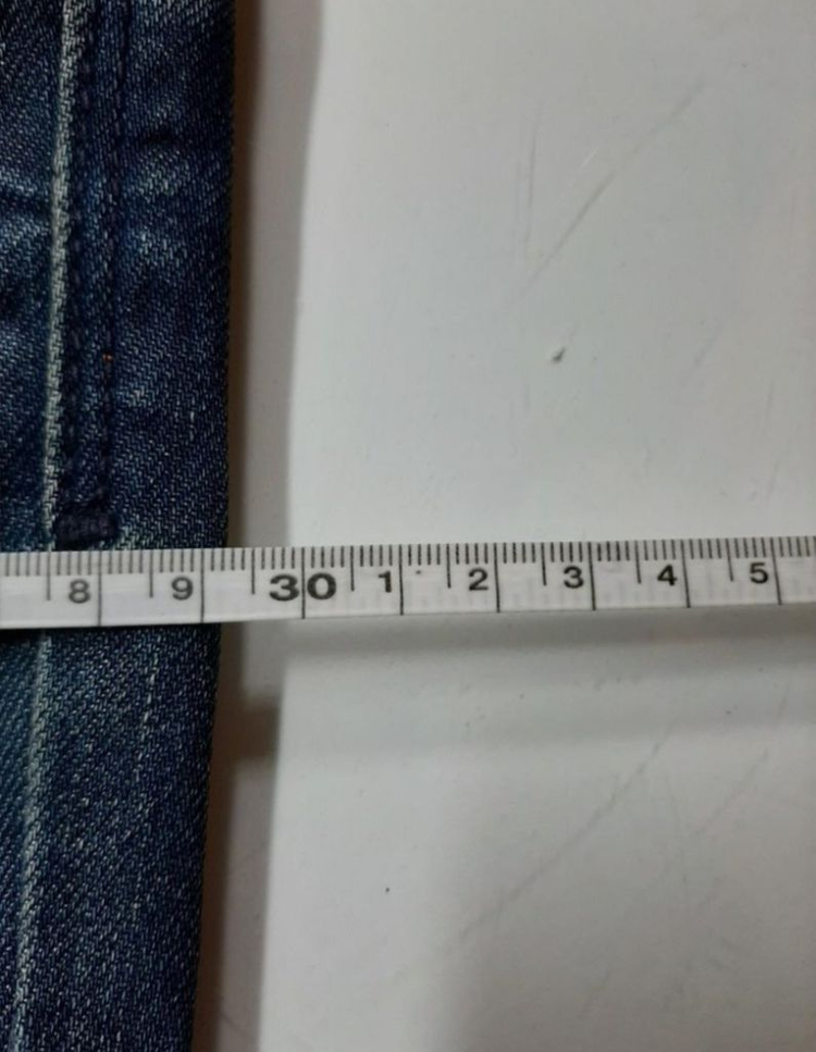 31)휴고보스 가죽패치 워싱 데님 생지 일자 명품청바지 이미지