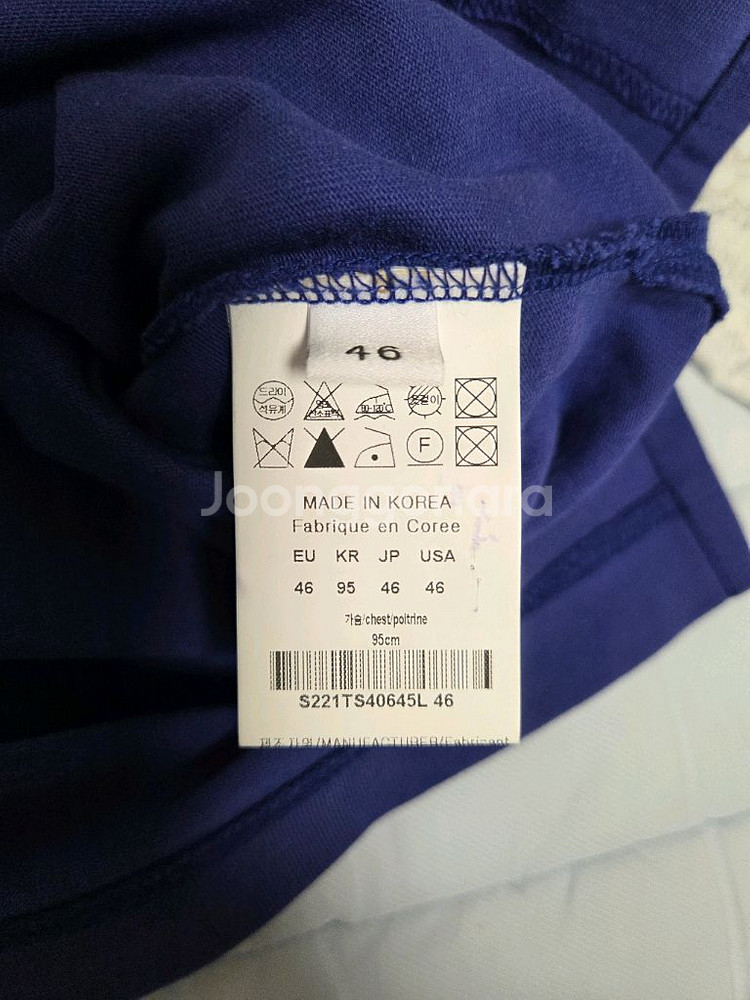 솔리드옴므 백로고 반팔 티셔츠(가격인하)--4