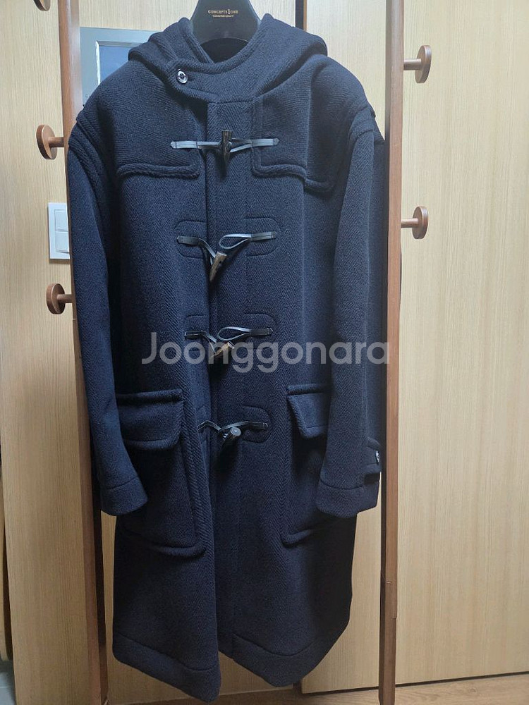 인버티어 더플코트 네이비 38사이즈--3