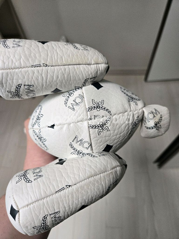 MCM 인형 흰색 곰 인형--7