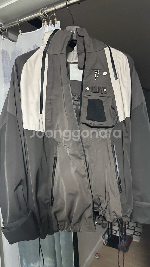 [1] 언더마이카 카메 멀티 지퍼 터틀 쉘 파카--1