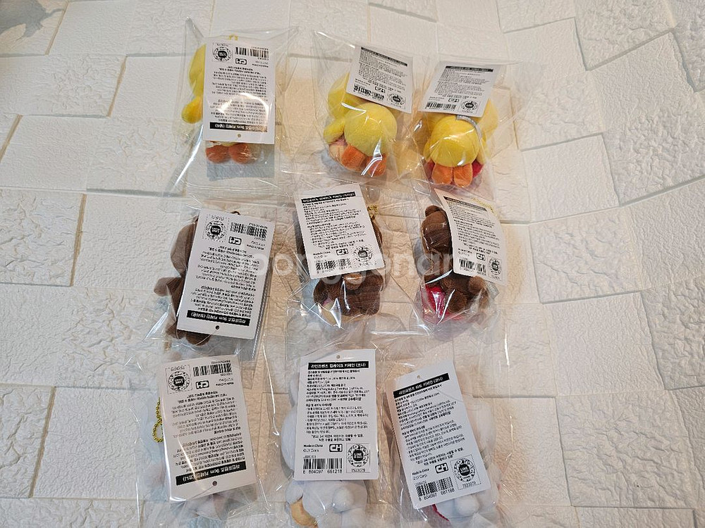 라인프렌즈 브라운 코니 샐리 키링 가방고리 인형 새거--5