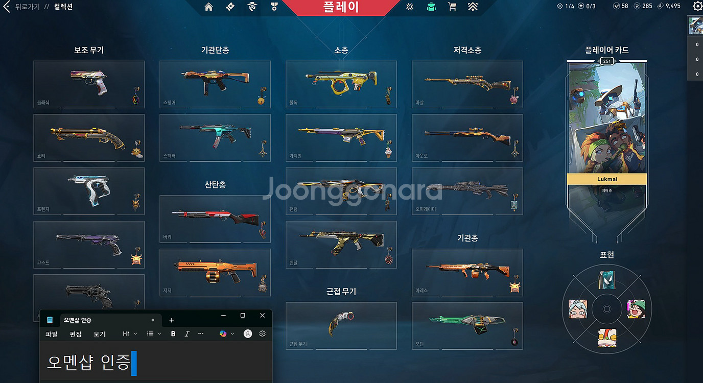 발로란트 굿즈--0