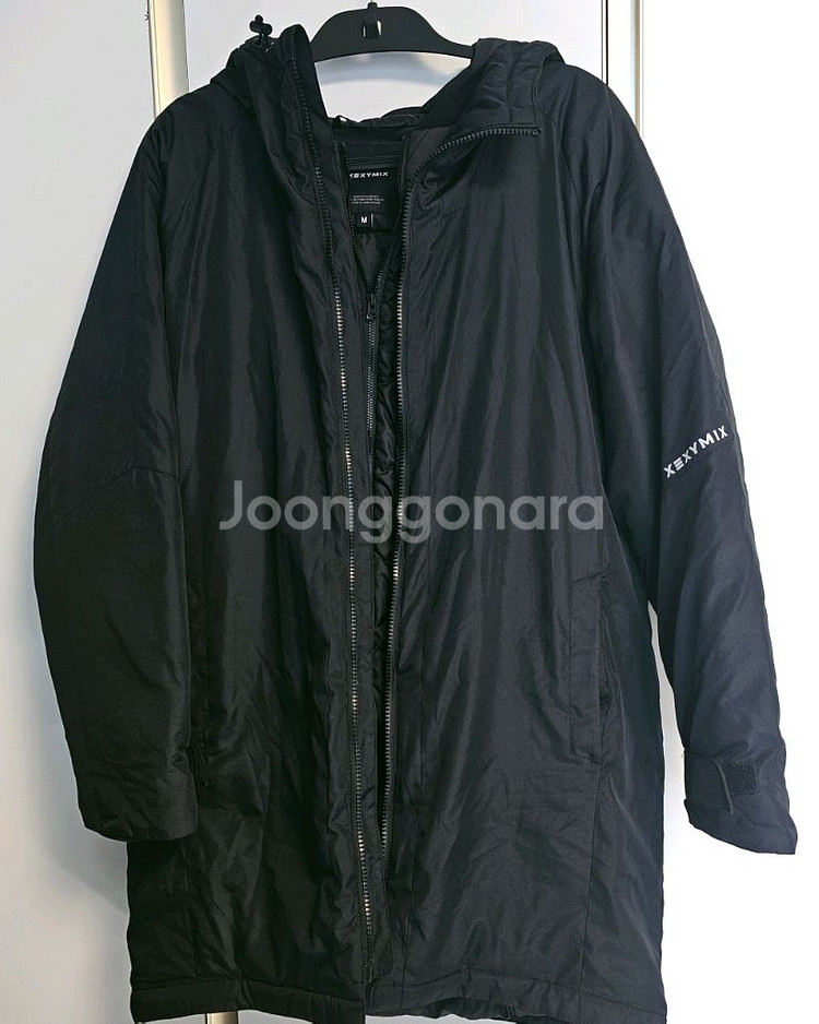 젝시믹스 블랙 롱 패딩 점퍼 M--1