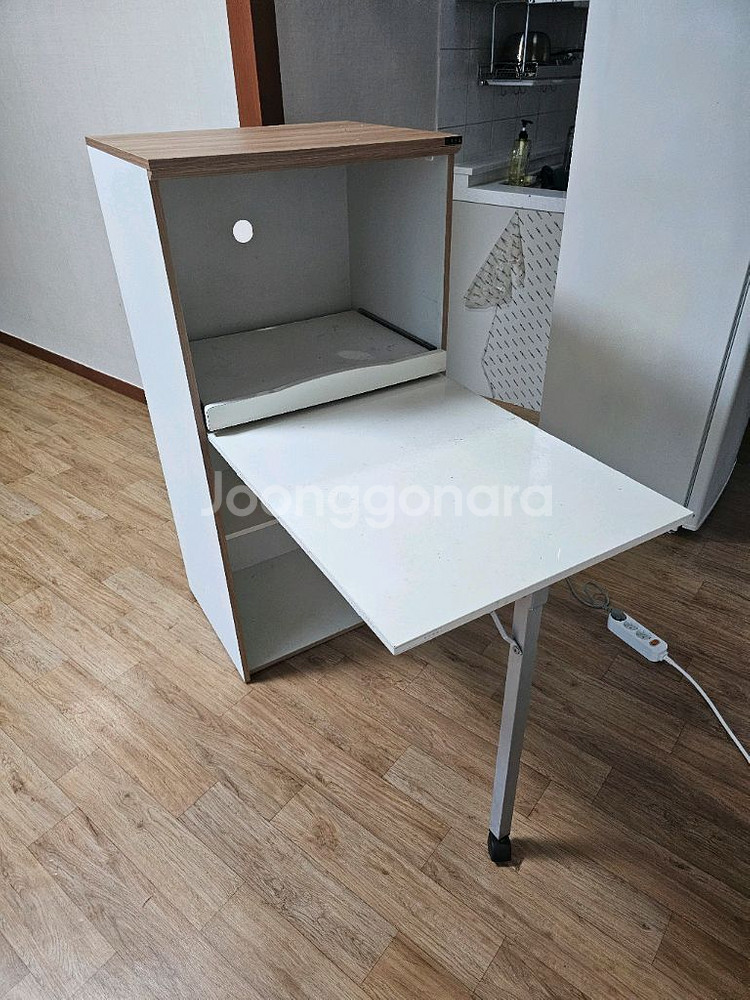 전자렌지 수납장 접이식 테이블--2