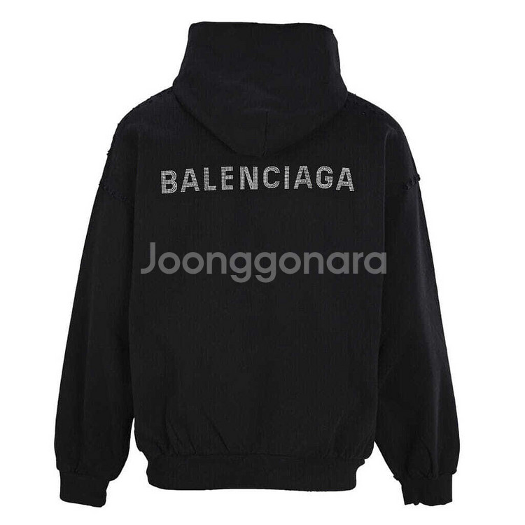 BALENCIAGA 오버핏 후드티셔츠--0