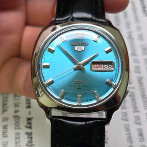 빈티지 세이코 DX 스카이블루 칼침핸즈 데이데이트 51