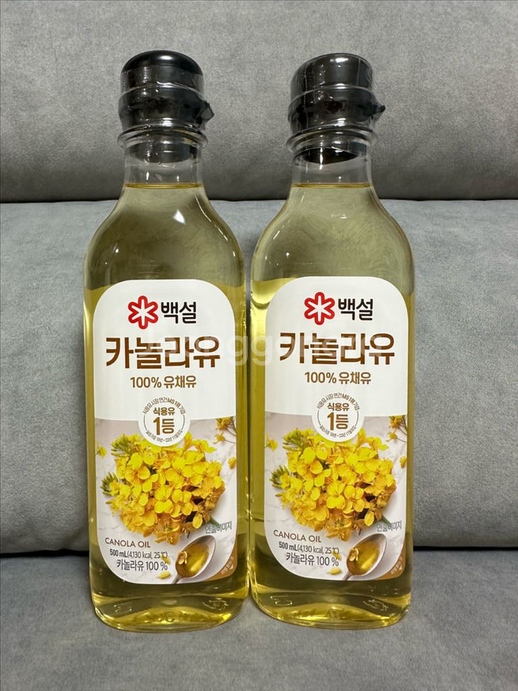 백설 카놀라유 새상품--0
