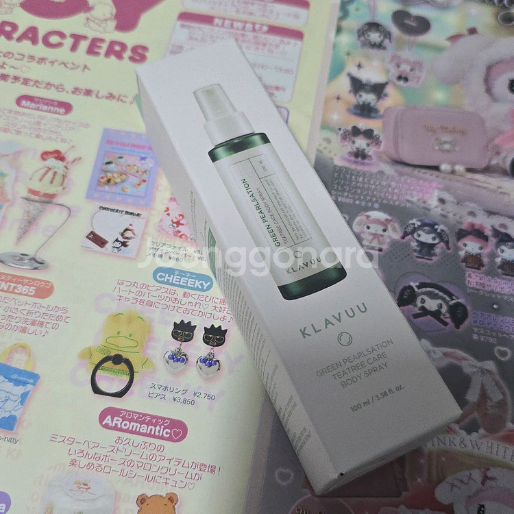 클라뷰 그린 펄세이션 티트리케어 바디스프레이 100ml--0