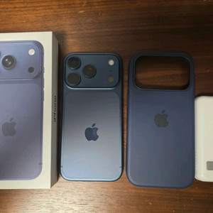 아이폰 17프로 딥블루 512GB 자급제, 정품 실리콘