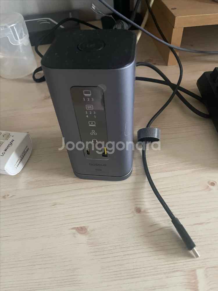 맥북에어m4 15 블랙 16gb/512gb+도킹스테이션--4