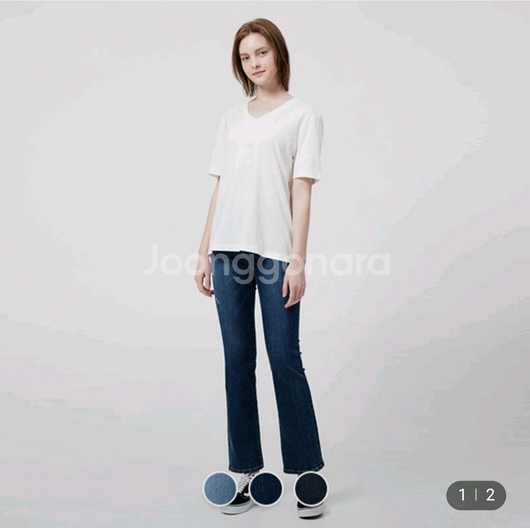 지오다노 부츠컷 청바지--0