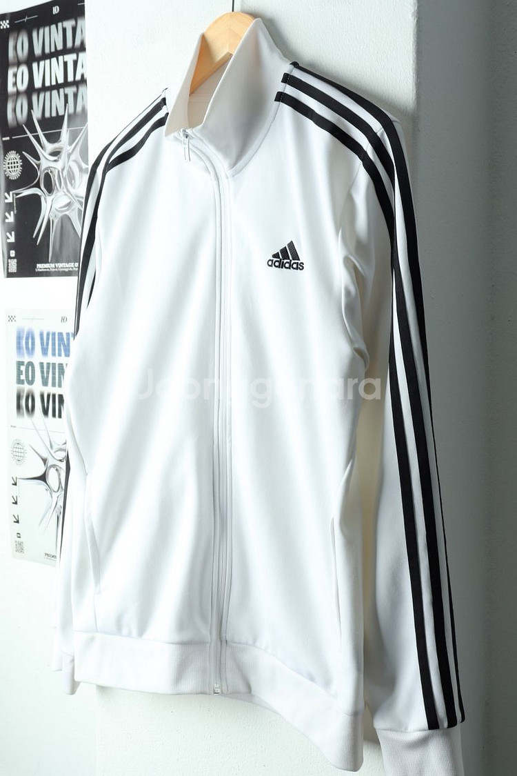 (L-2XL) 아디다스 집업 바람막이 점퍼자켓 흰검--0