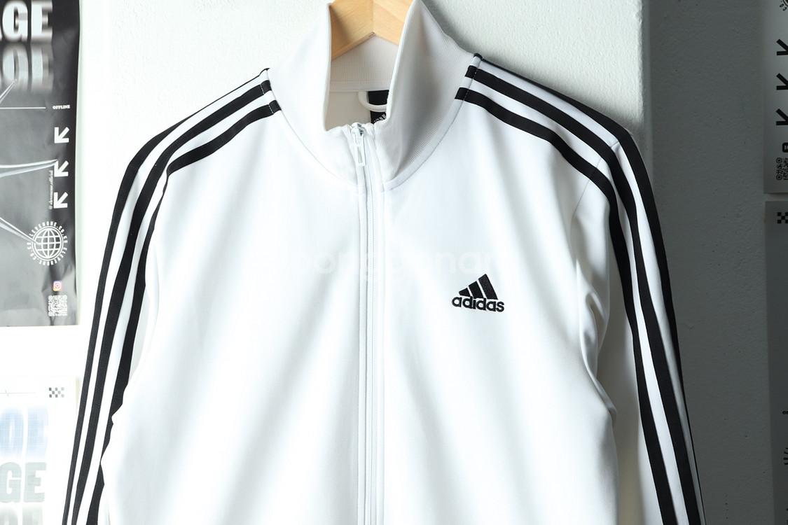 (L-2XL) 아디다스 집업 바람막이 점퍼자켓 흰검--2
