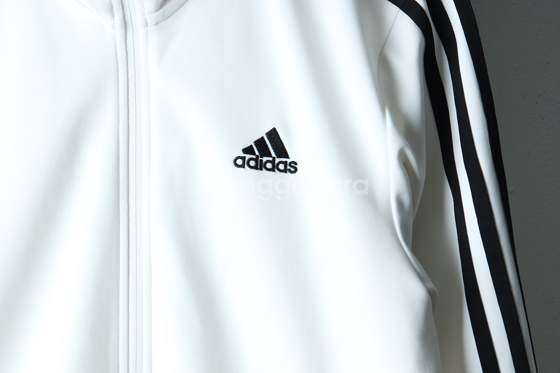(L-2XL) 아디다스 집업 바람막이 점퍼자켓 흰검--4