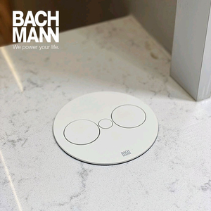 바흐만 트위스트 2세대 빌트인 매립콘센트 화이트 2구
