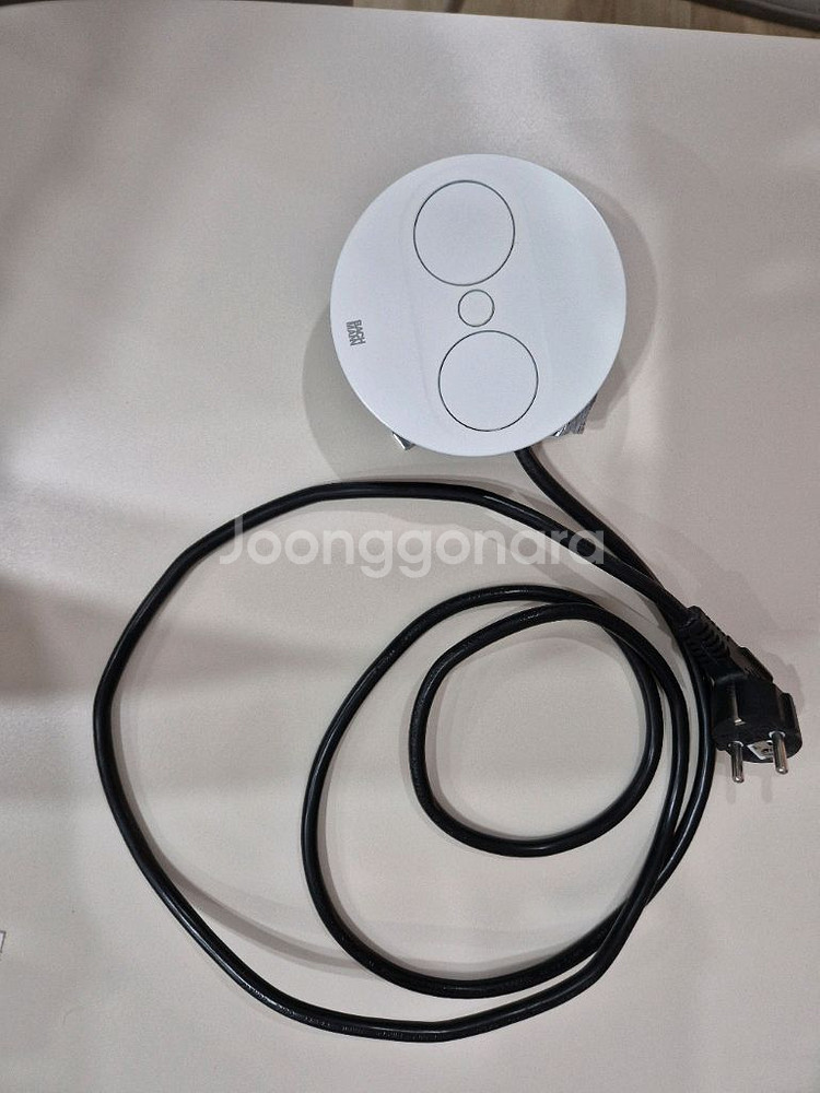 바흐만 트위스트 2세대 빌트인 매립콘센트 화이트 2구--3