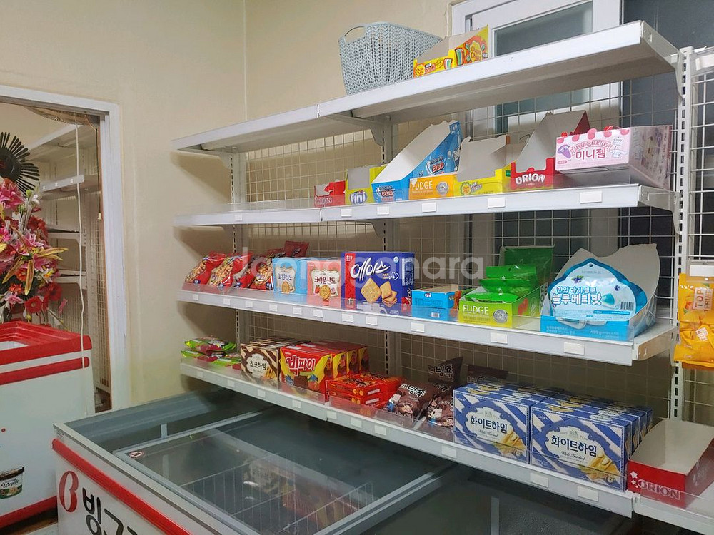 아이스크림진열대 무인매장창업 벽면형 냉동고진열대 선반--3