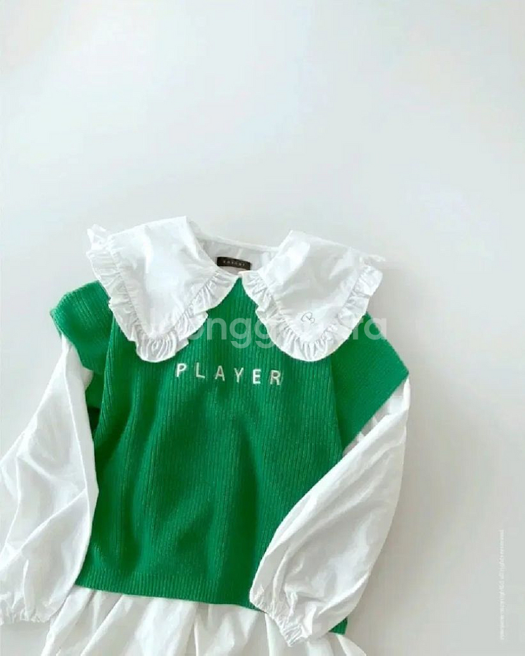 보조개 케일니트베스트&주니어라운딩원피스(145)--0