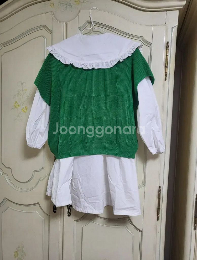 보조개 케일니트베스트&주니어라운딩원피스(145)--2