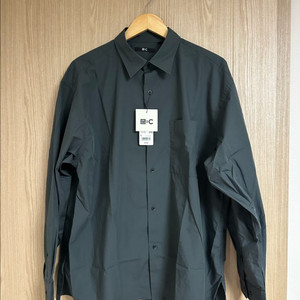 유니클로 C 브로드클로스 셔츠 다크그린 L