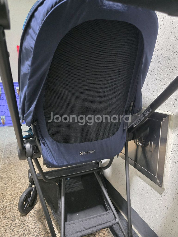싸이벡스 미오스 2.0 절충형 유모차 블루 팝니다.--2