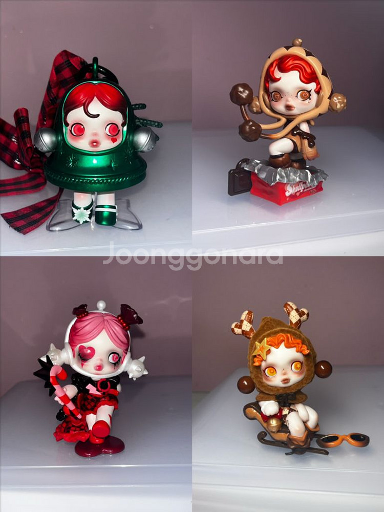 스컬판다 소원을 말해봐 등 라부부 일괄 피규어 전시장--5