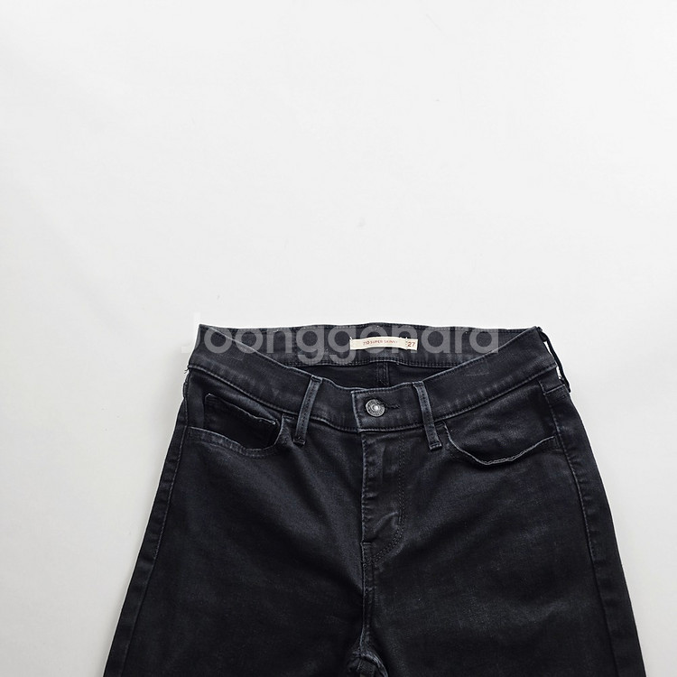 리바이스 청바지 흑청 스판 사이즈25 R2202--3