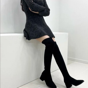 롱부츠 5.5cm (지퍼x) 235