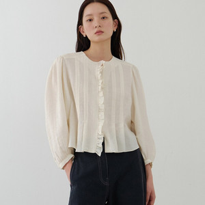 매넌 블라우스 (아이보리)