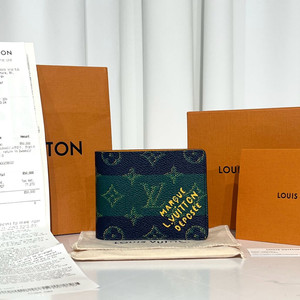 [새상품/풀구성]루이비통 블루 스트라이트 반지갑