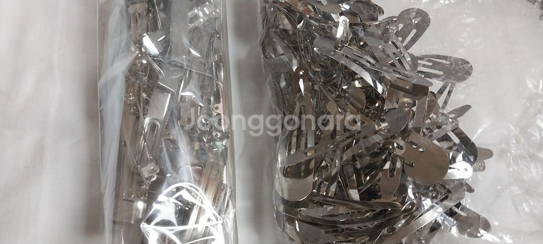 철제머리띠 삼각똑딱핀 부자재--4