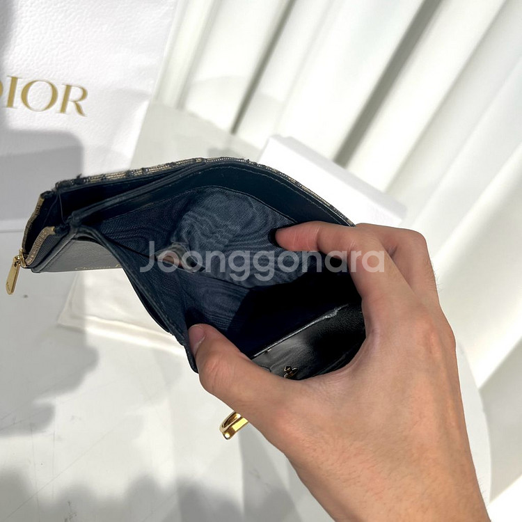 [풀구성]디올 새들 로투스 반지갑--6