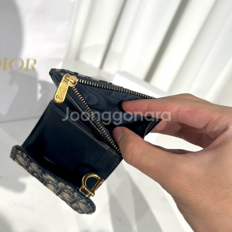 [풀구성]디올 새들 로투스 반지갑--7