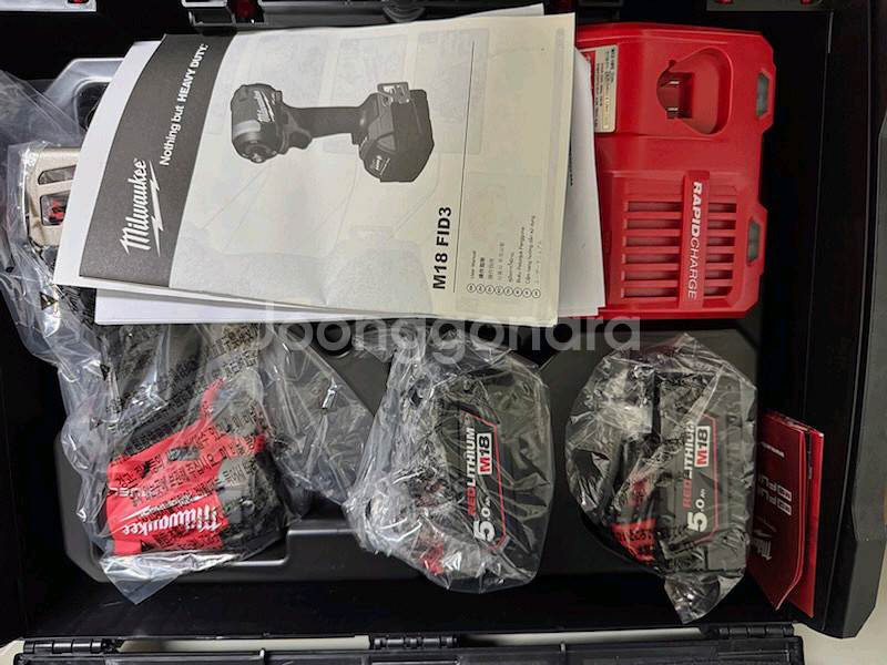 밀워키 m18 fid3-502x 임팩드릴드라이버 세트--1