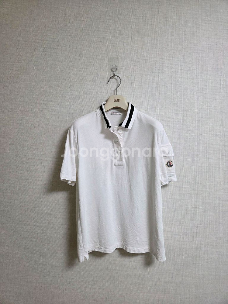 몽클레어 로고 패치 반팔티셔츠--0