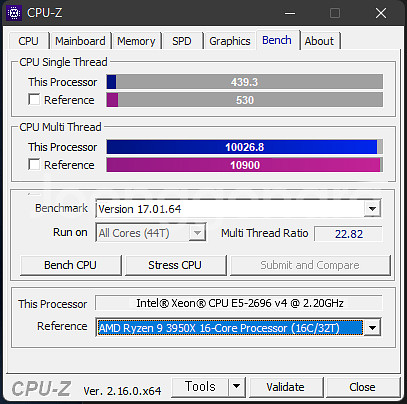 인텔 제온 Xeon E5 2699 v4 CPU 22코어--2