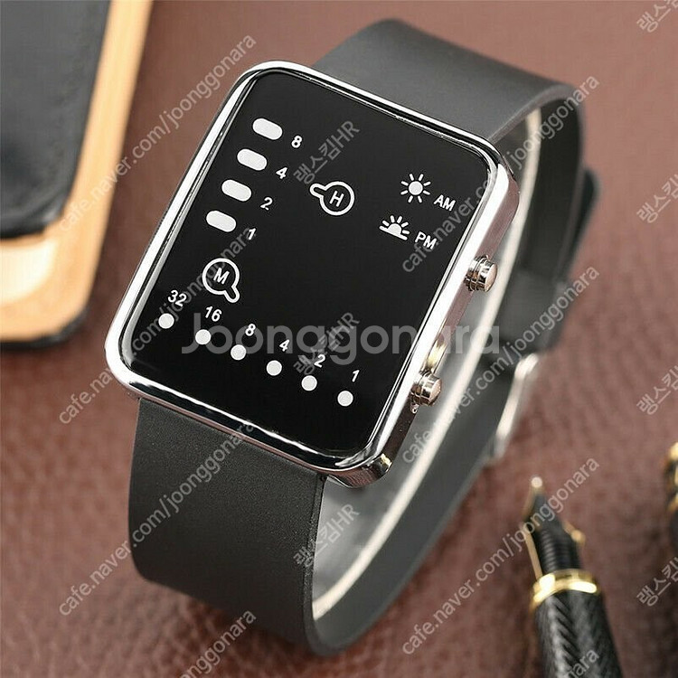 새 학습용 디지털 LED 손목 시계 실리콘 방수--0